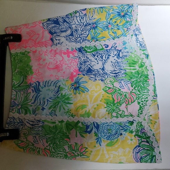 Lilly Pulitzer Skort. Beach Multi Color. Size 0 (28" waist) New W/O Tag - Picture 3 of 8